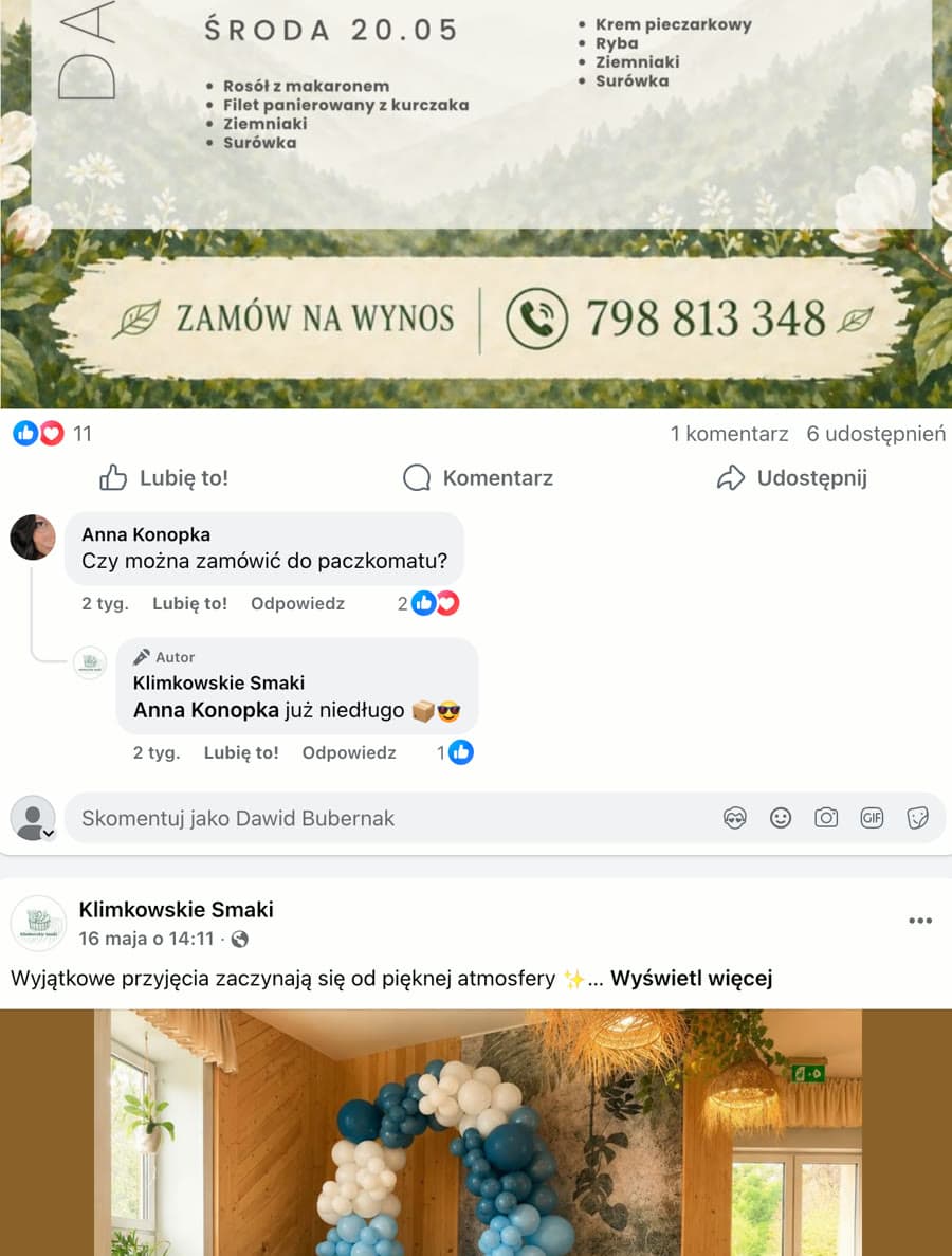 Przyjęcia okolicznościowe